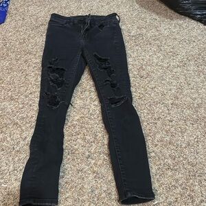 black american eagle jeans
